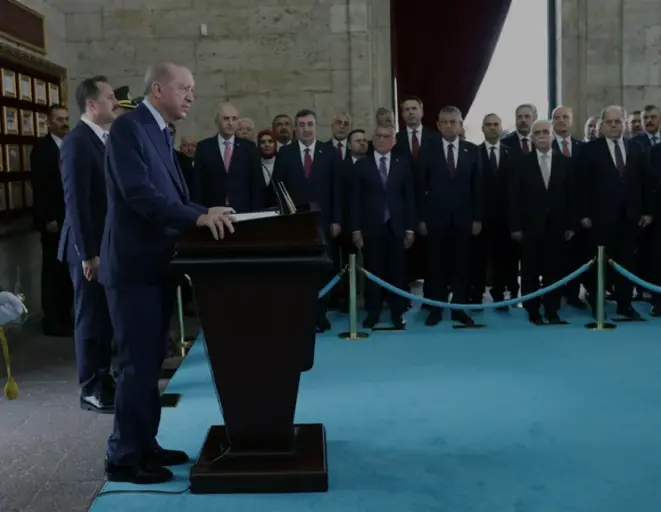Cumhurbaşkanı Erdoğan 30 Ağustos Zafer Bayramı İçin Anıtkabirde