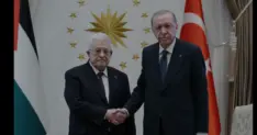 Cumhurbaşkanı Erdoğan Filistin Devlet Başkanı Abbası Ağırlıyor