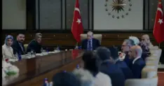 Cumhurbaşkanı Erdoğan Şehit Yakınları ve Gazileri Külliyede Kabul Etti