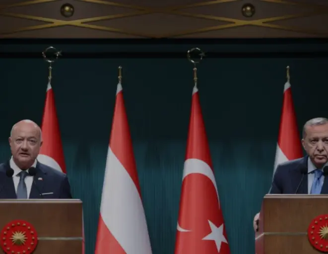 Cumhurbaşkanı Erdoğan ve Başbakan Stocker Ankara'da Bir Araya Geldi