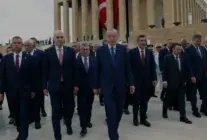 Devlet Erkanı 30 Ağustos Zafer Bayramı İçin Anıtkabirde Buluştu
