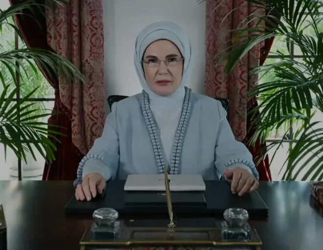 Emine Erdoğan 6 Lider Eşleri Zirvesi ne video mesaj gönderdi