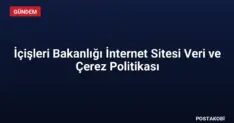 İçişleri Bakanlığı İnternet Sitesi Veri ve Çerez Politikası