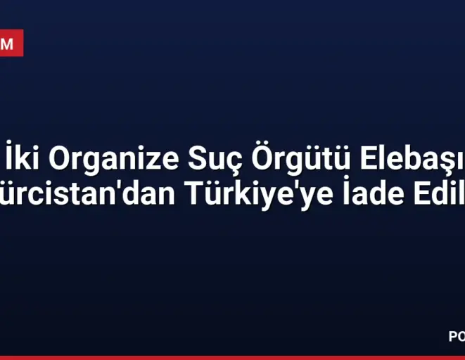 İki Organize Suç Örgütü Elebaşı Gürcistan'dan Türkiye'ye İade Edildi