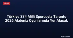 Türkiye 334 Milli Sporcuyla Taranto 2026 Akdeniz Oyunlarında Yer Alacak