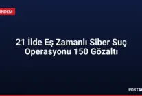 21 İlde Eş Zamanlı Siber Suç Operasyonu 150 Gözaltı