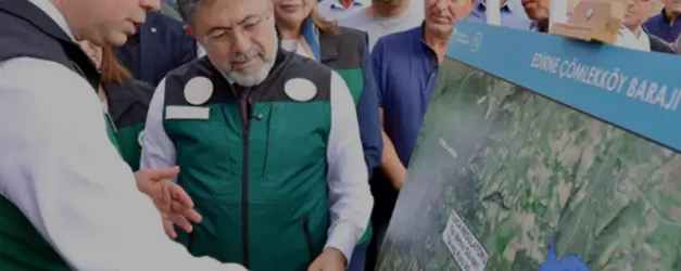 Bakan Yumaklı Edirne Çömlekköy Barajı İnşaatında İncelemelerde Bulundu