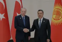 Cumhurbaşkanı Erdoğan Bişkek Zirvesi Kapsamında Caparov ile Görüştü