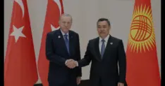 Cumhurbaşkanı Erdoğan Bişkek Zirvesi Kapsamında Caparov ile Görüştü
