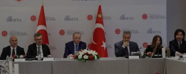 Cumhurbaşkanı Erdoğan New York'ta ABD'li düşünce kuruluşu temsilcileriyle buluştu