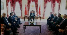 Cumhurbaşkanı Erdoğan Süper Lig Kulüp Başkanlarını Kabul Etti