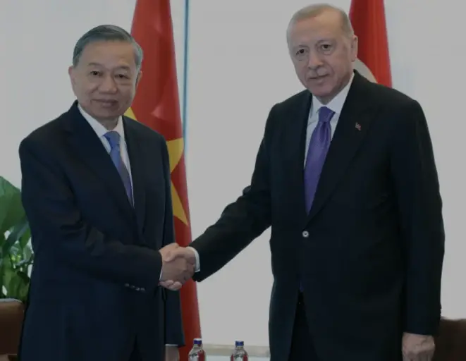 Cumhurbaşkanı Erdoğan ve Vietnam Devlet Başkanı To Lam New Yorkta Görüştü