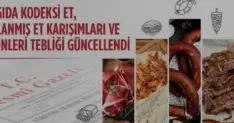 Et Ürünleri Tebliğinde Yeni Dönem Başladı