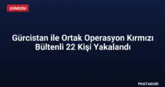 Gürcistan ile Ortak Operasyon Kırmızı Bültenli 22 Kişi Yakalandı