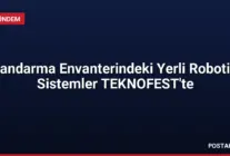 Jandarma Envanterindeki Yerli Robotik Sistemler TEKNOFEST'te