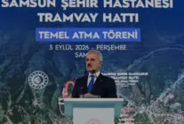 Samsun Şehir Hastanesi Tramvay Hattı Temeli Atıldı
