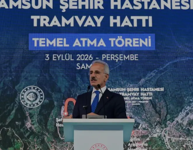 Samsun Şehir Hastanesi Tramvay Hattı Temeli Atıldı