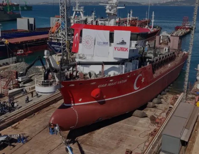 Türkiye İlk Yerli ve Millî Tarama Gemisi UAB Mavi Vatanı Suya İndirdi