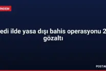 Yedi ilde yasa dışı bahis operasyonu 24 gözaltı