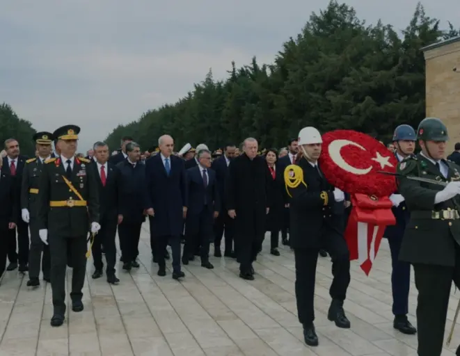 Cumhurbaşkanı Erdoğan 29 Ekim Töreni İçin Anıtkabirde