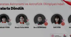 Genç Bilim İnsanları Uluslararası Astronomi Olimpiyatında Madalya Kazandı