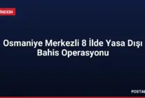 Osmaniye Merkezli 8 İlde Yasa Dışı Bahis Operasyonu