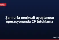 Şanlıurfa merkezli uyuşturucu operasyonunda 29 tutuklama